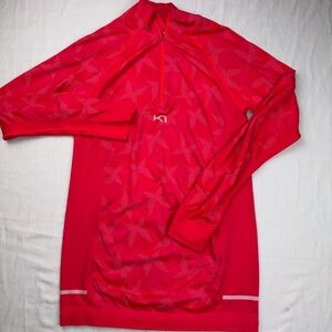 Kari Traa Vibrant Pink Athletic layer Top size L/XL